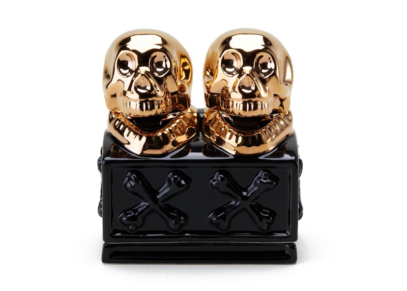 Neighborhood Booze Dual Skull CE-Incence Chamber Black Gold - SS23 ...