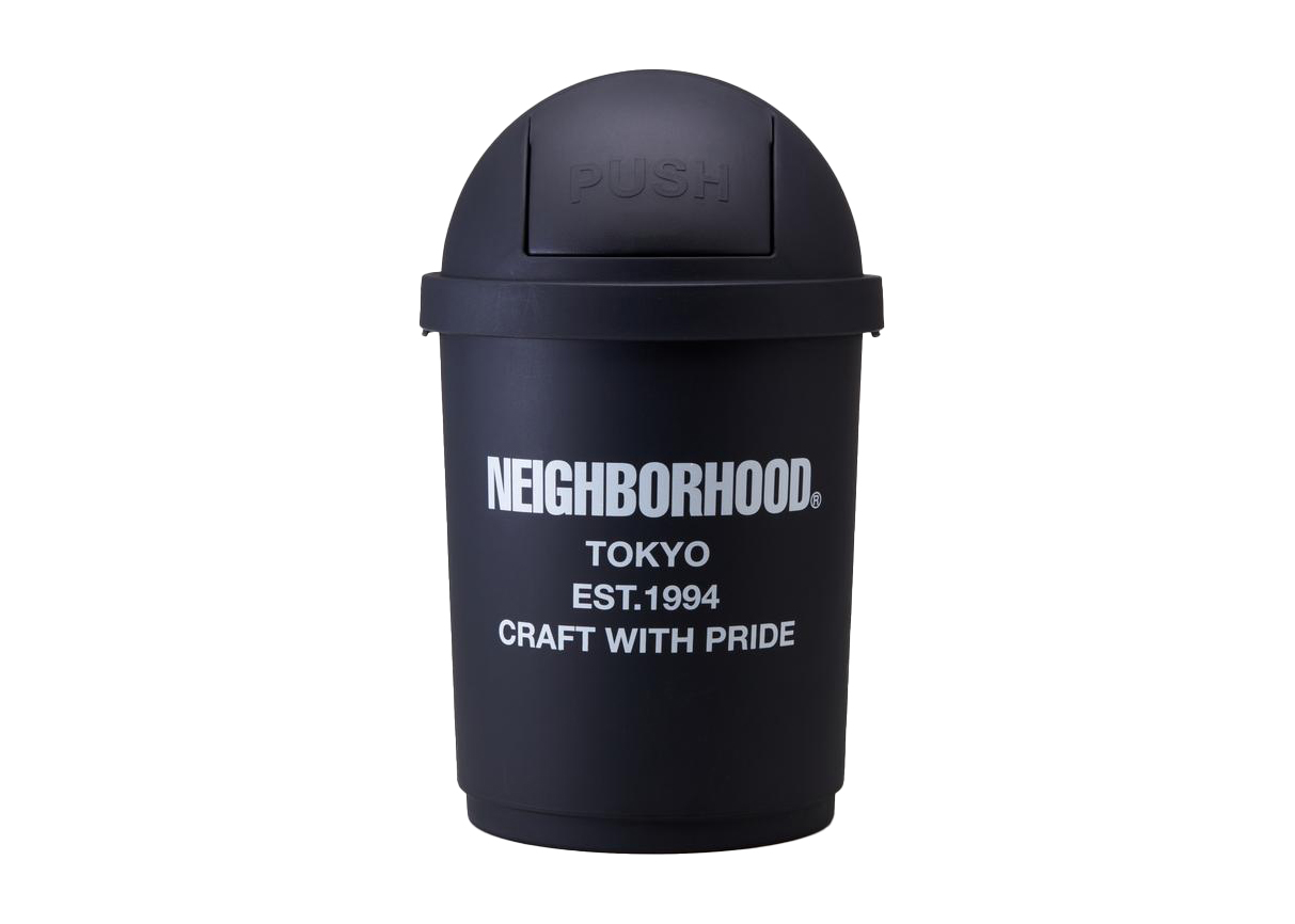 Neighborhood CI/P Trash Can Black