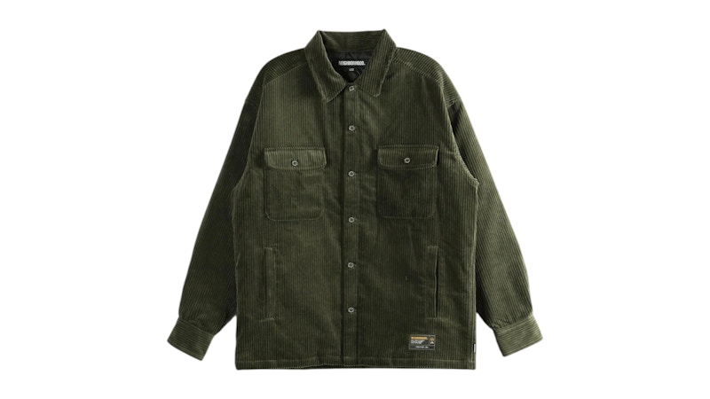 Neighborhood Corduroy Cpo Shirt Olive Drab Men's - SS26 - US