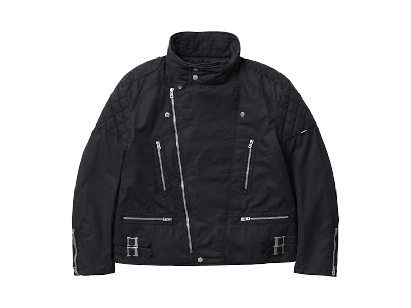 Neighborhood Faded Stand Collar Riders Jacket Black Men's - US Neighborhood Faded Stand Collar Riders Jacket Black Men's - US