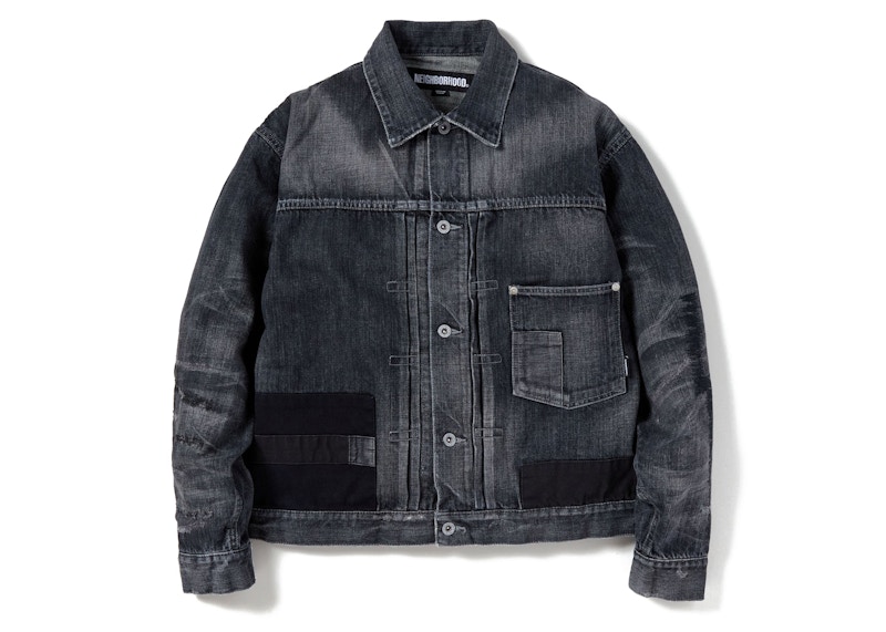 Neighborhood Savage Denim Type-1 Jacket Black メンズ - SS23 - JP