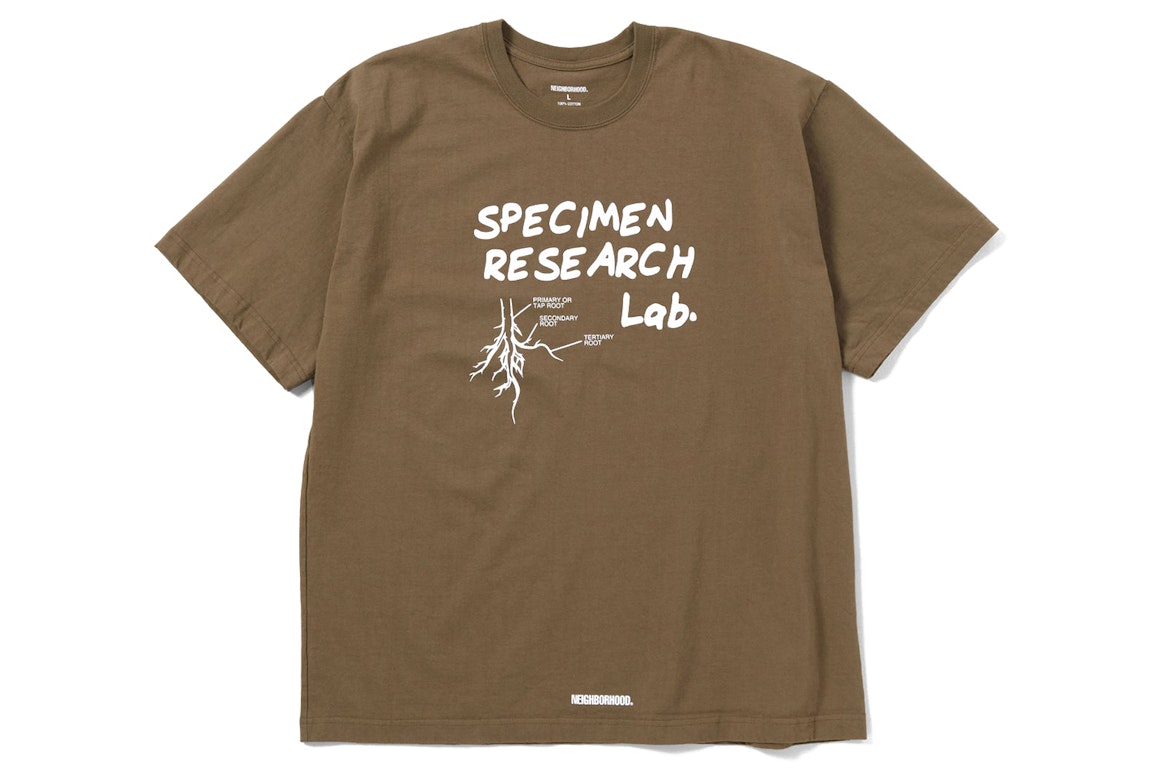 Pre-owned Neighborhood Specimen Research Lab Tee Olive Drab