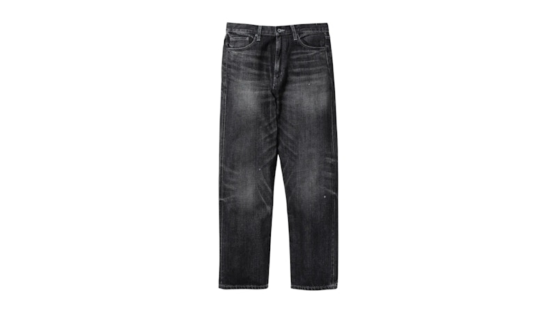 Pantalon de base DP Neighborhood en denim délavé, noir