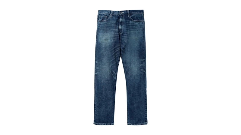 Pantaloni medi Neighborhood Washed Denim DP Indigo