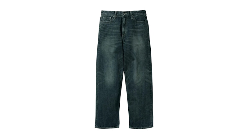 Pantaloni larghi Neighborhood Washed Denim DP Indigo