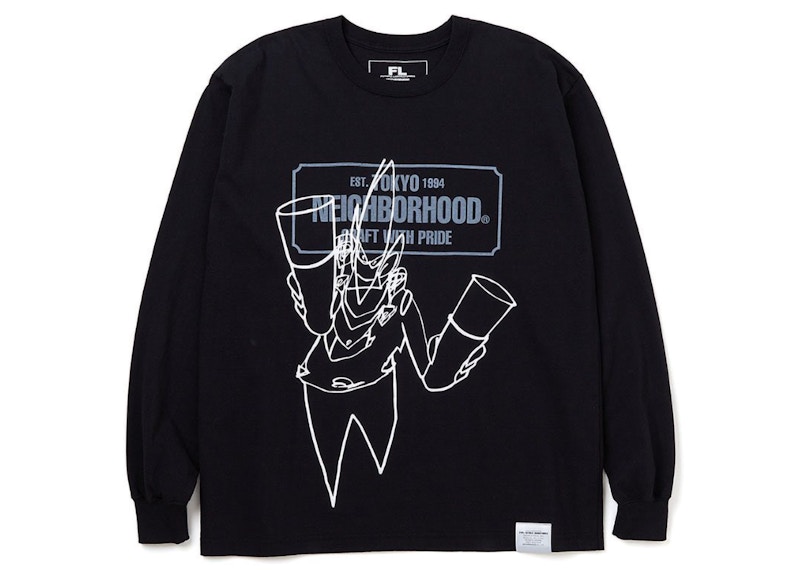 Neighborhood x Futura Laboratories FL-007 L/S Tee Black Men's