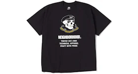 Neighborhood x Harley Davidson Cracked Print T-Shirt Black