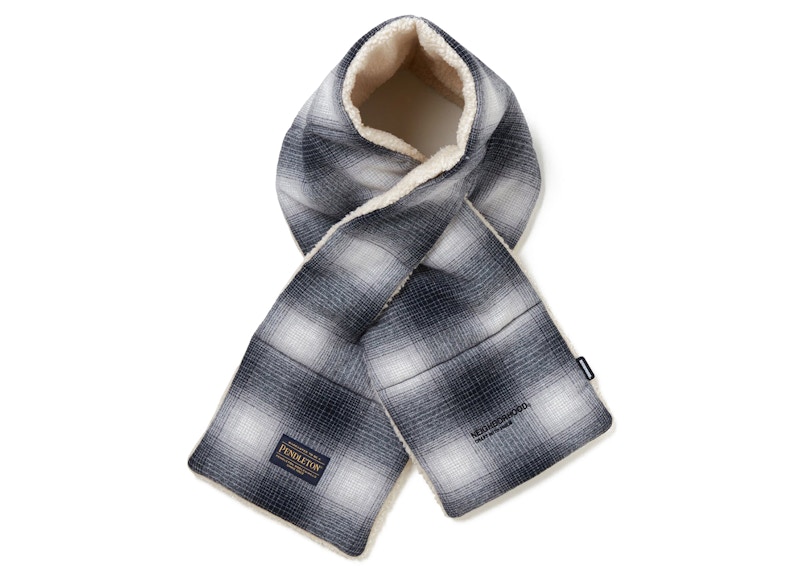 Neighborhood x Pendleton Boa Check Scarf Black Men's - FW22 - US