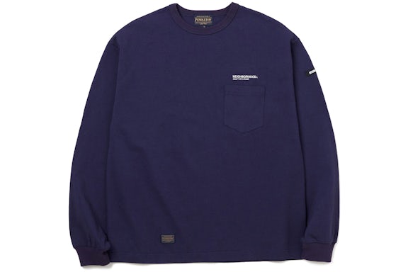 Neighborhood x Pendleton LS Crewneck Pocket T-Shirt Navy
