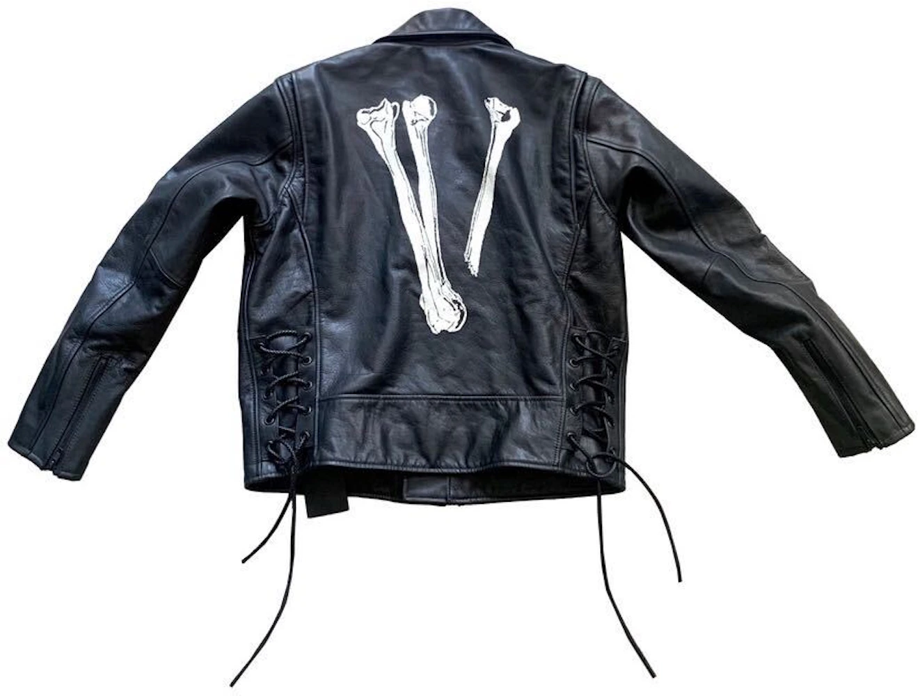 Neighborhood x Vlone Skeleton Leather Jacket Black/White Men's - US