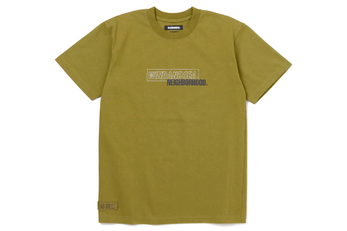 Pre-owned Neighborhood X Wind And Sea #1 T-shirt Olive Drab