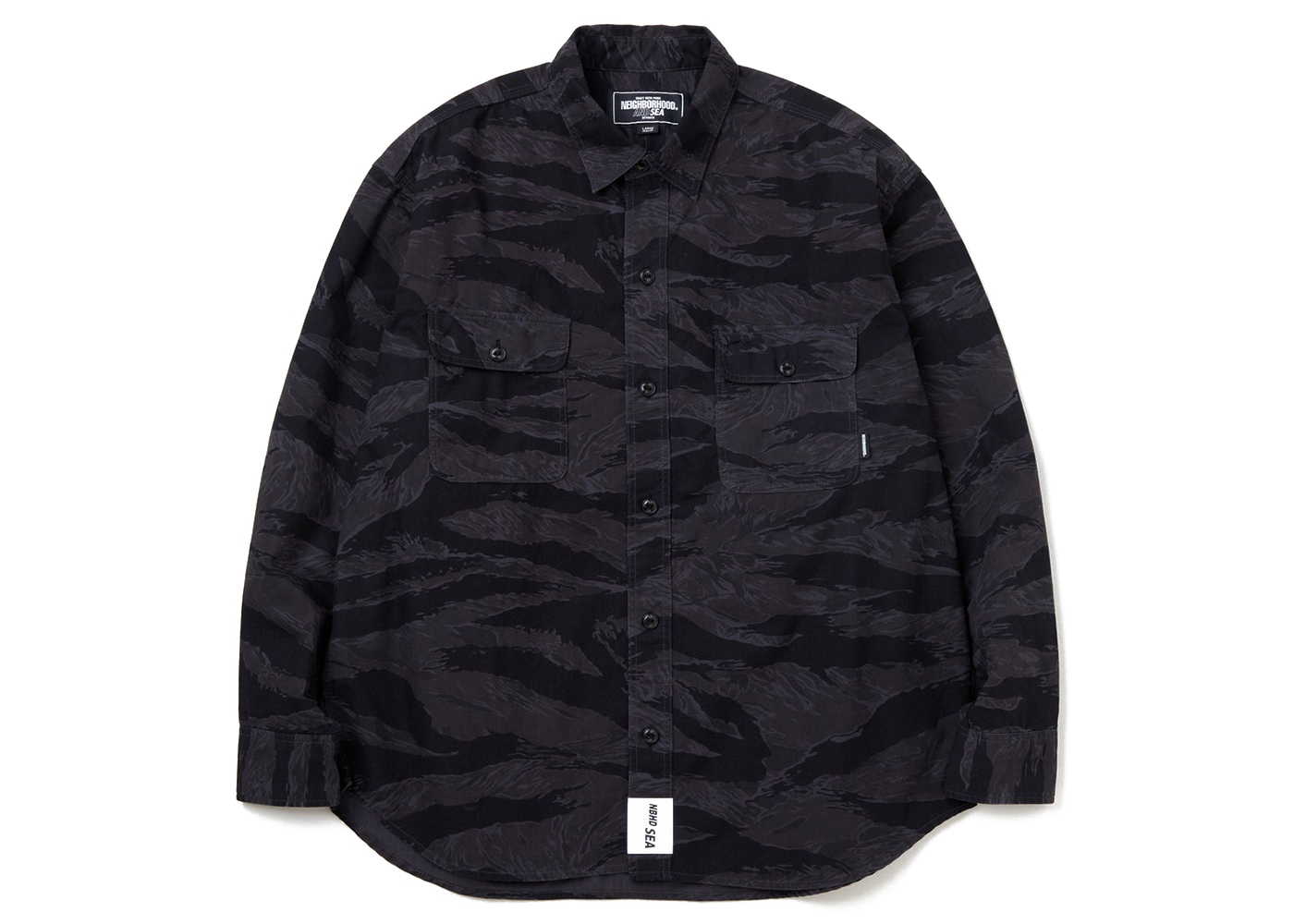 Neighborhood x Wind and Sea L/S Ombre Check Shirt Black Men's - SS23 - US