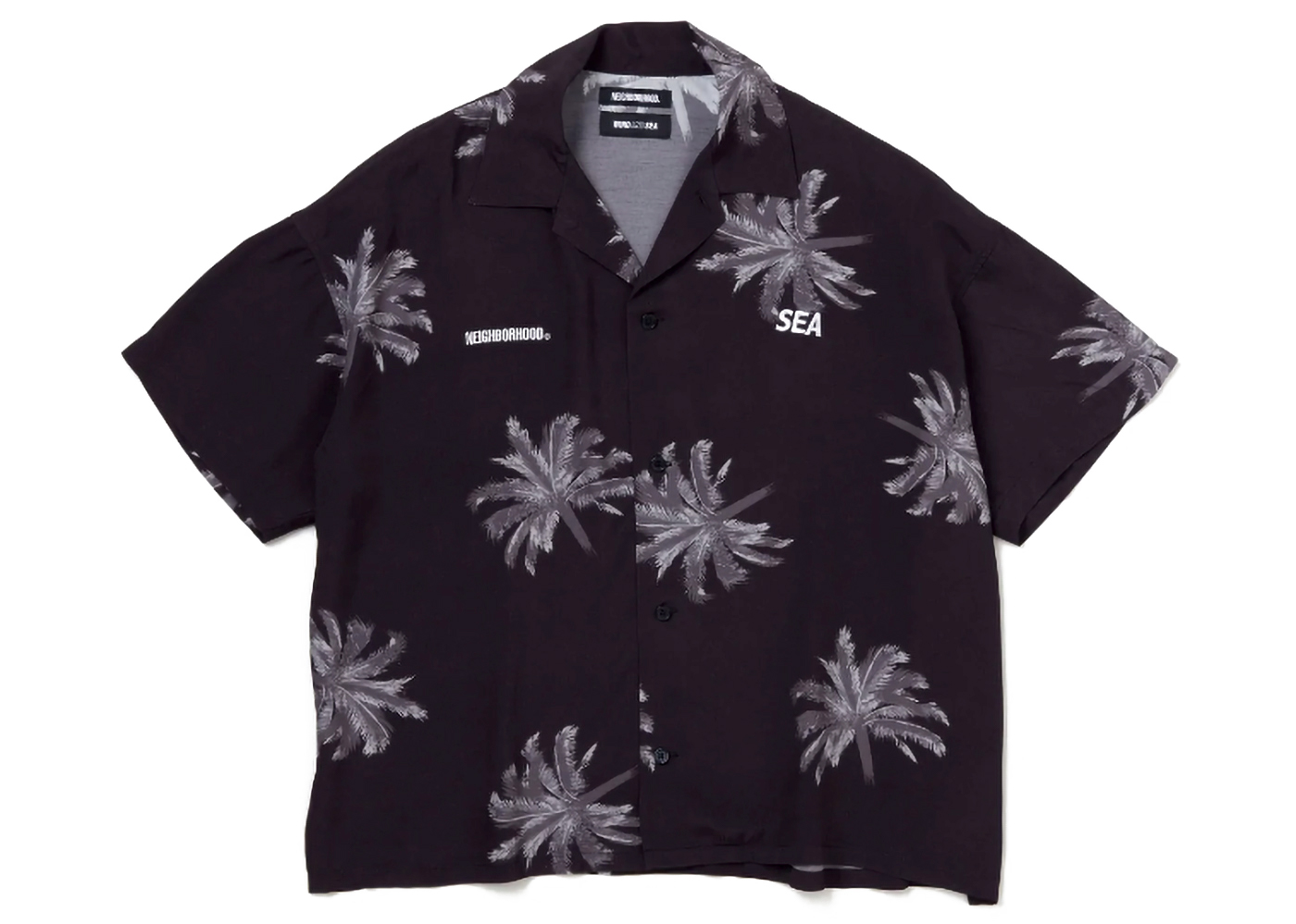 Neighborhood x Wind and Sea Hawaiian Shirt Black Men's - SS22 - US