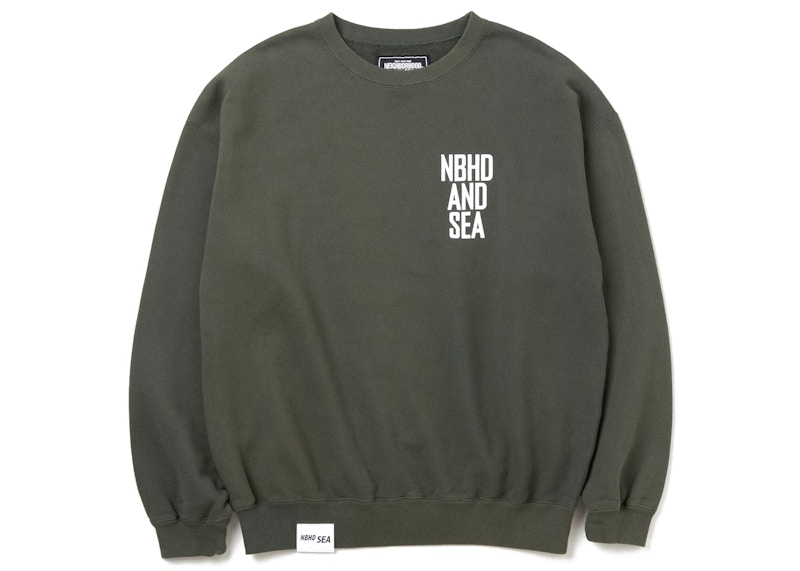 Neighborhood x Wind and Sea L/S Sweatshirt Olive Drab - SS23 Men's