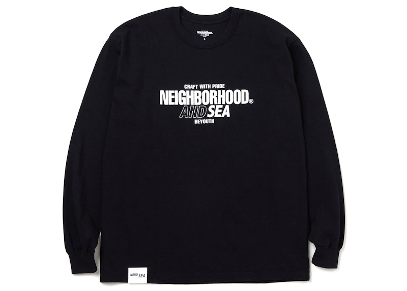 NEIGHBORHOOD x WIND AND SEA BLACK TEE L | hartwellspremium.com