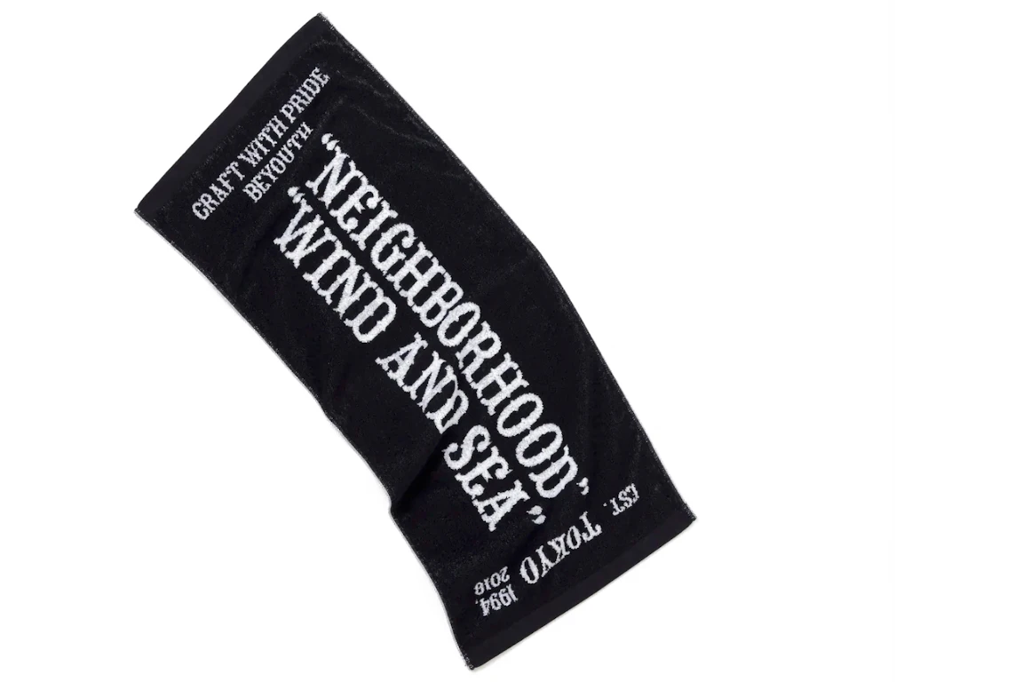 Neighborhood x Wind and Sea Sports Towel Black