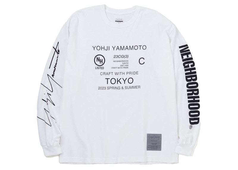 Neighborhood x Yohji Yamamoto L/S T-Shirt White 男士- FW22 - TW