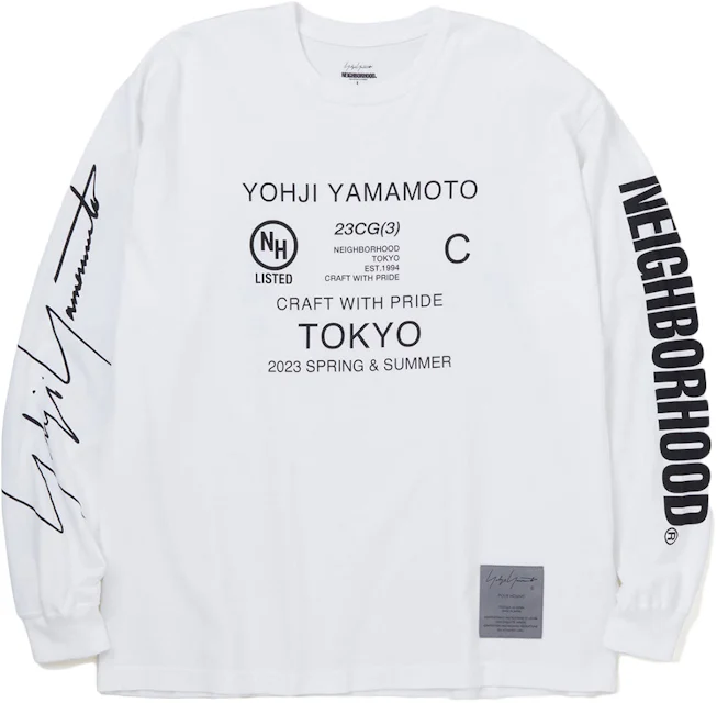 Neighborhood x Yohji Yamamoto L/S T-Shirt White Men's - FW22 - US