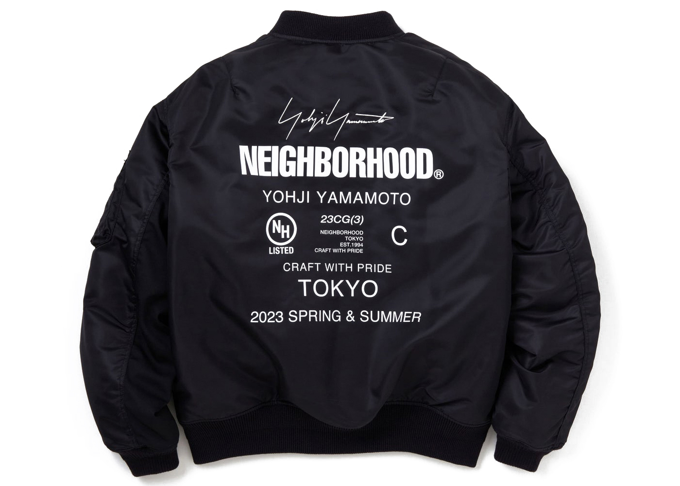 Neighborhood x Yohji Yamamoto MA-1 Jacket Black - FW22 - JP