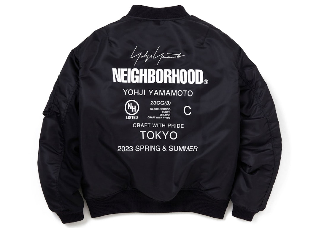 Pre-owned Neighborhood X Yohji Yamamoto Ma-1 Jacket Black