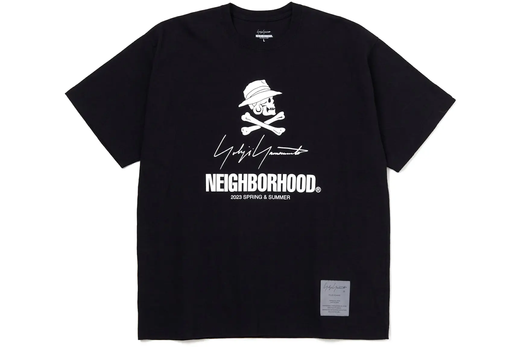 Neighborhood x Yohji Yamamoto S/S Skull T-Shirt Black - FW22 - CN