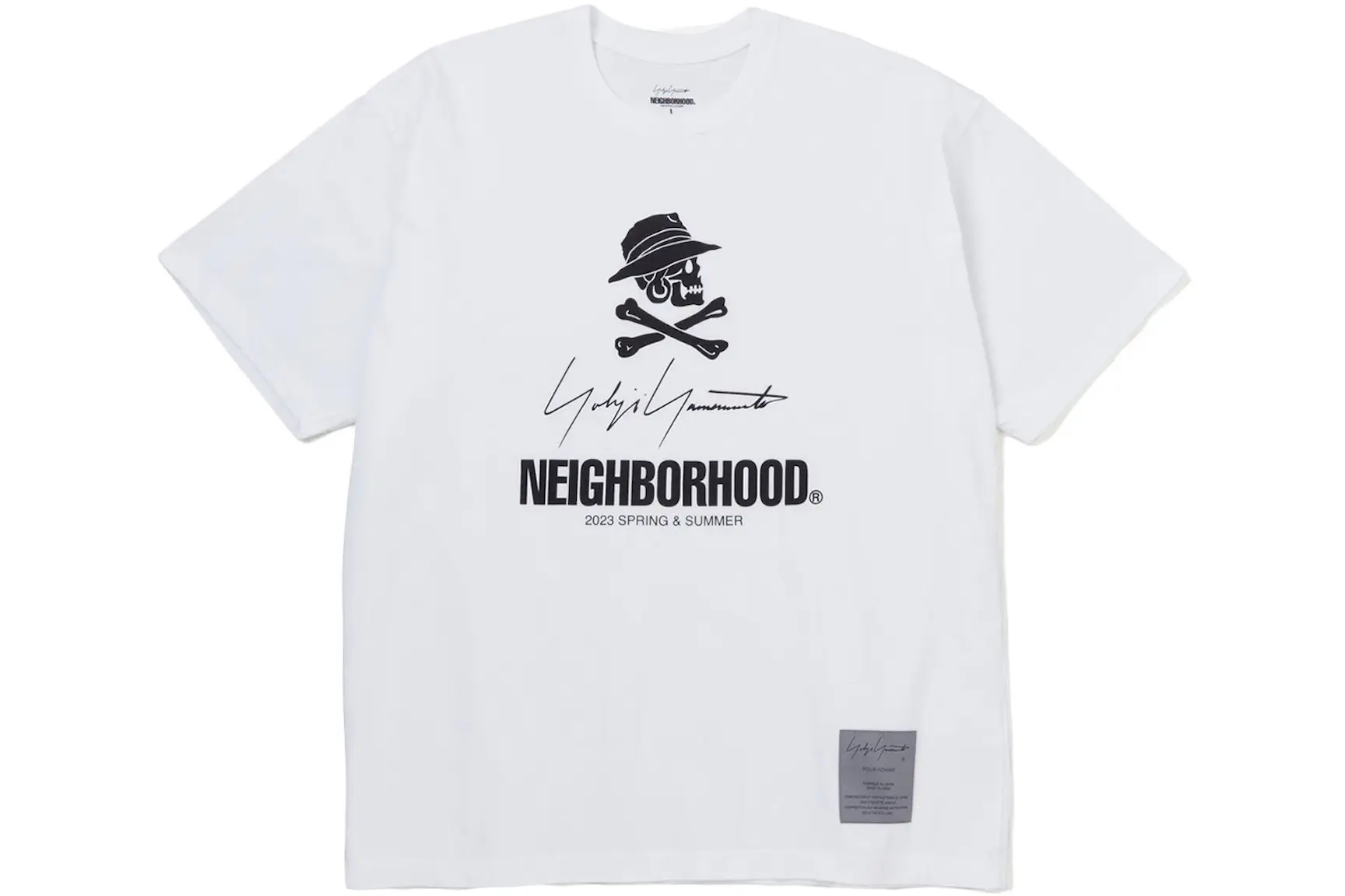 Neighborhood x Yohji Yamamoto S/S Skull T-Shirt White - FW22 - CN