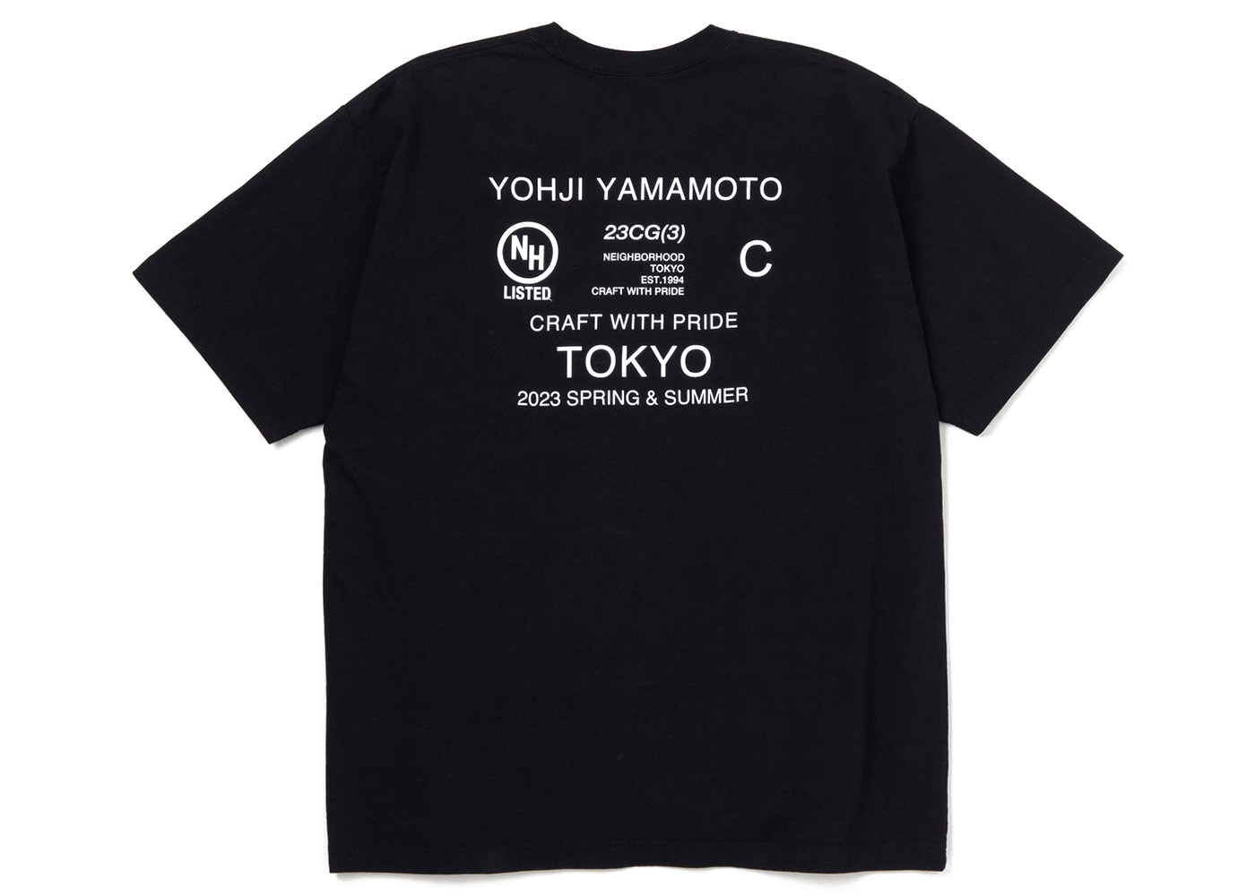 Neighborhood x Yohji Yamamoto S/S T-Shirt Black Men's - FW22 - US