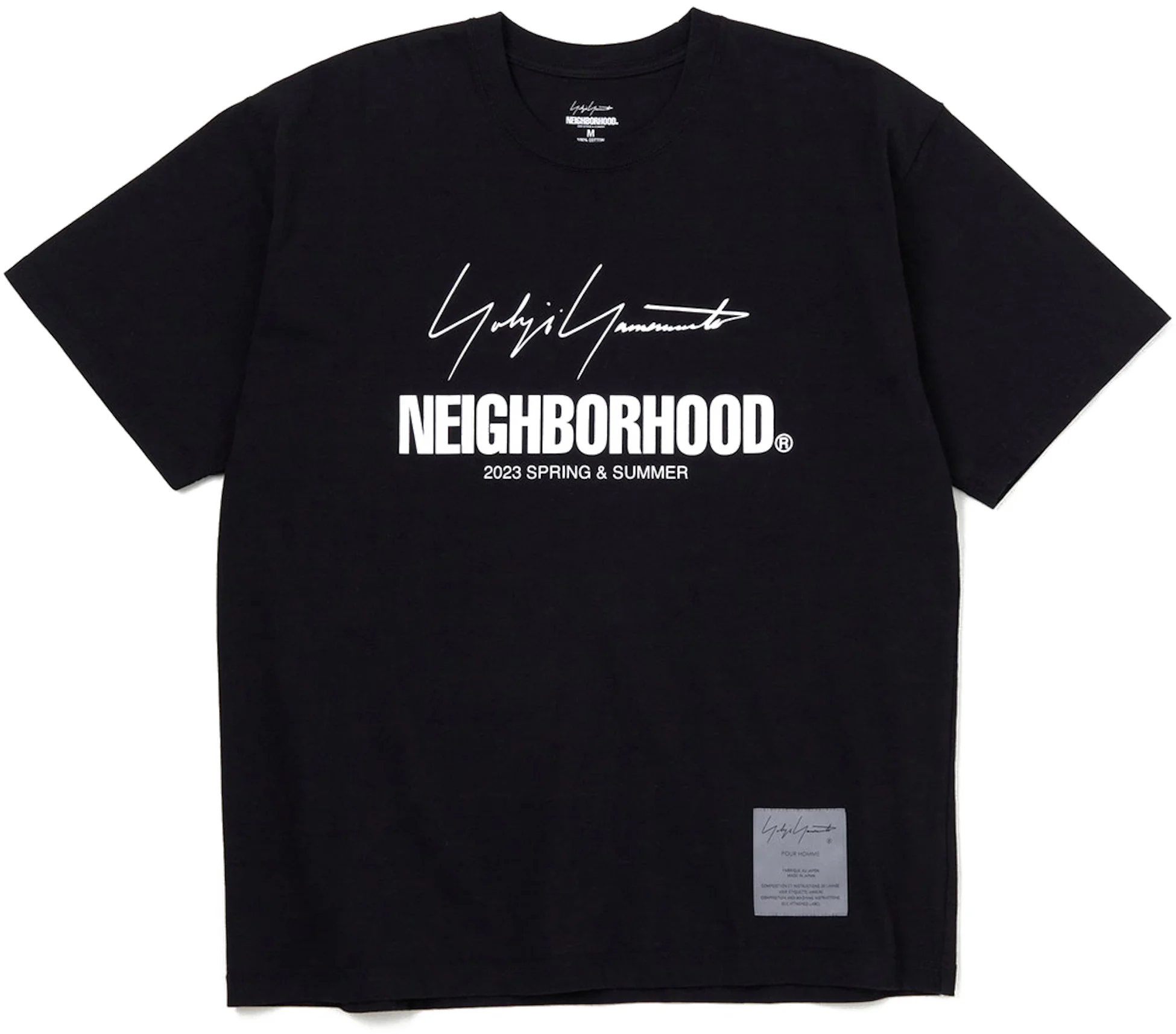 Neighborhood x Yohji Yamamoto S/S T-Shirt Black Men's - FW22 - US