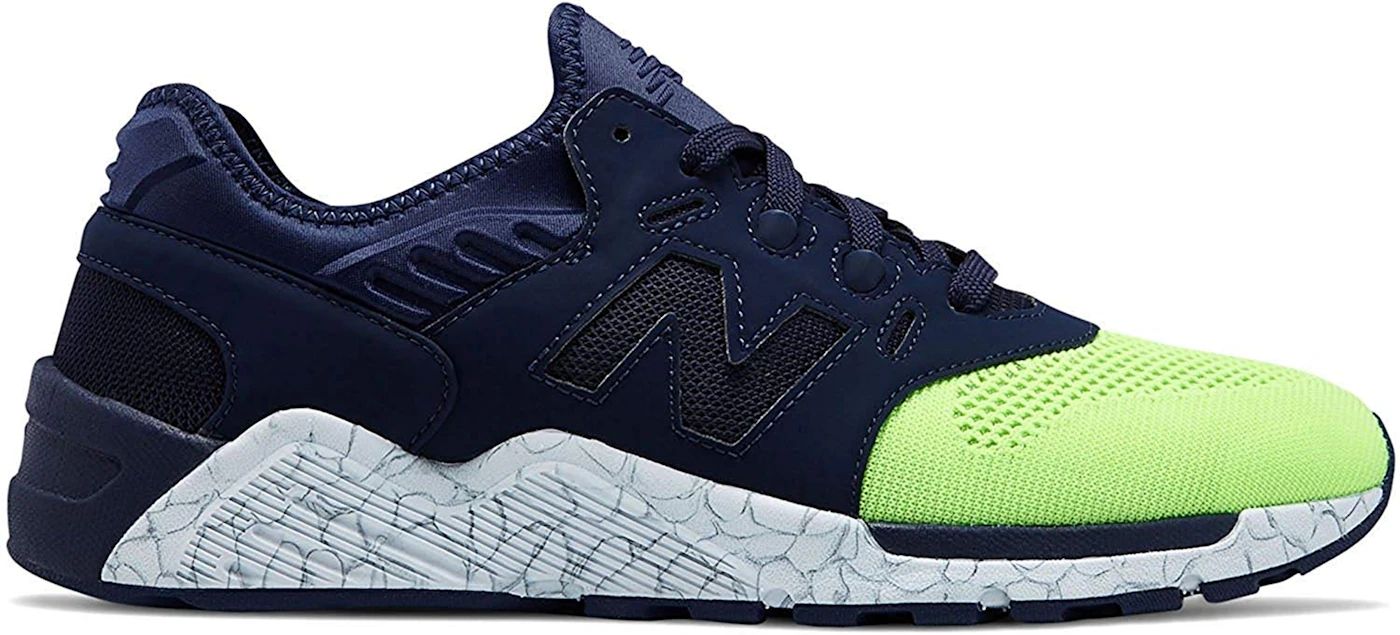 New Balance 009 Navy Lime Men's Trainers - ML009DME - GB