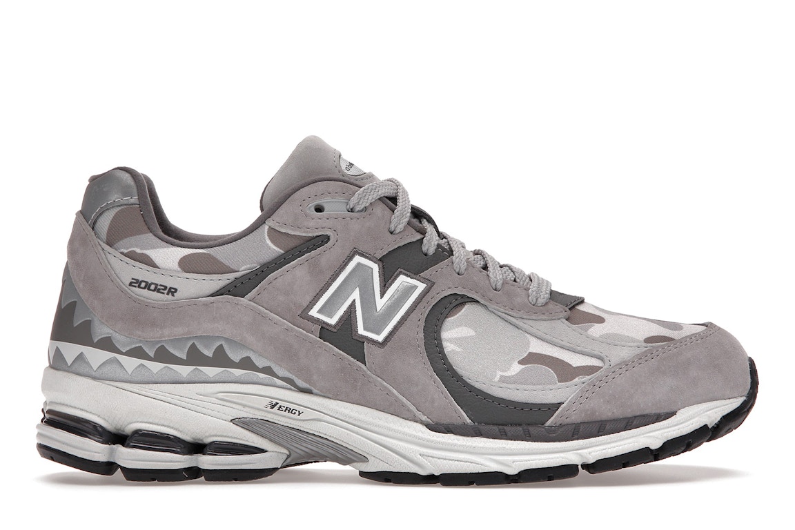 Pre-owned New Balance 2002r Bape Grey In Grey/grey Camo
