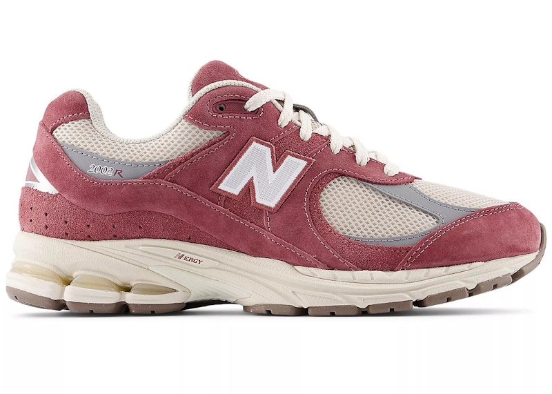 New Balance 2002R Washed Burgundy Timberwolf Slate Grey