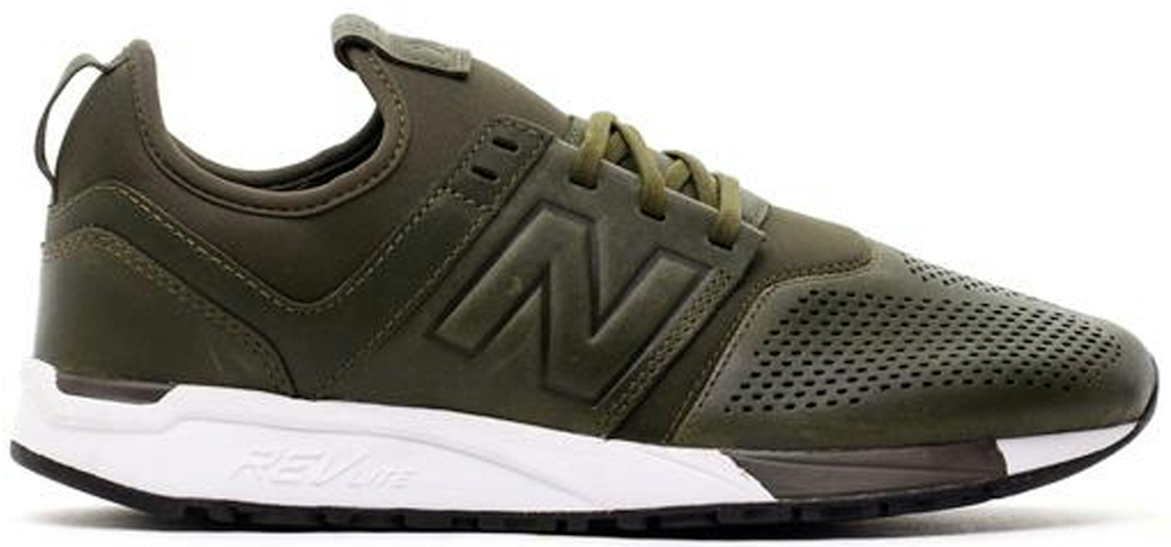 New Balance 247 Leather Olive Hombre - MRL247NO -