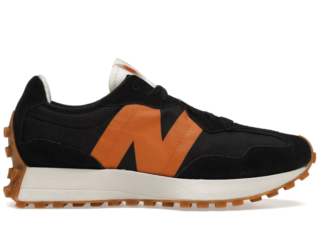 Pre-owned New Balance 327 Black Orange In Black/muted Gold