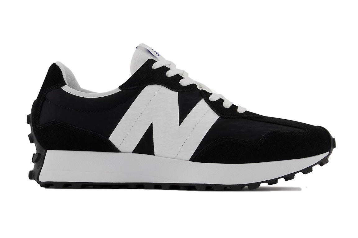 Pre-owned New Balance 327 Black White N In Black/white