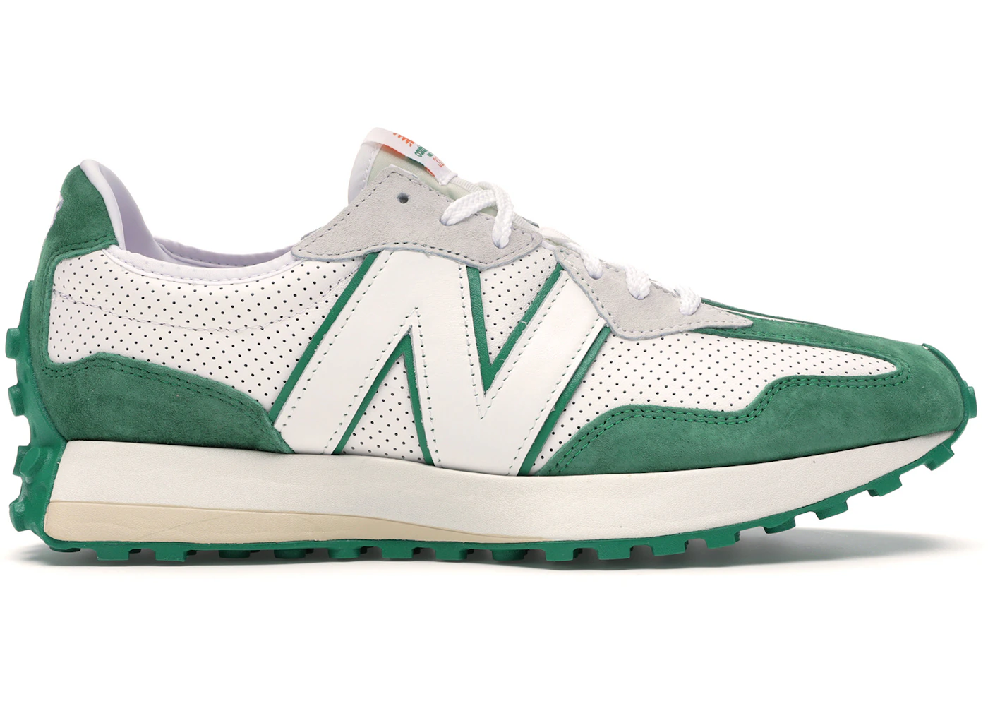 New balance 327 trainers casablanca white green Outlet