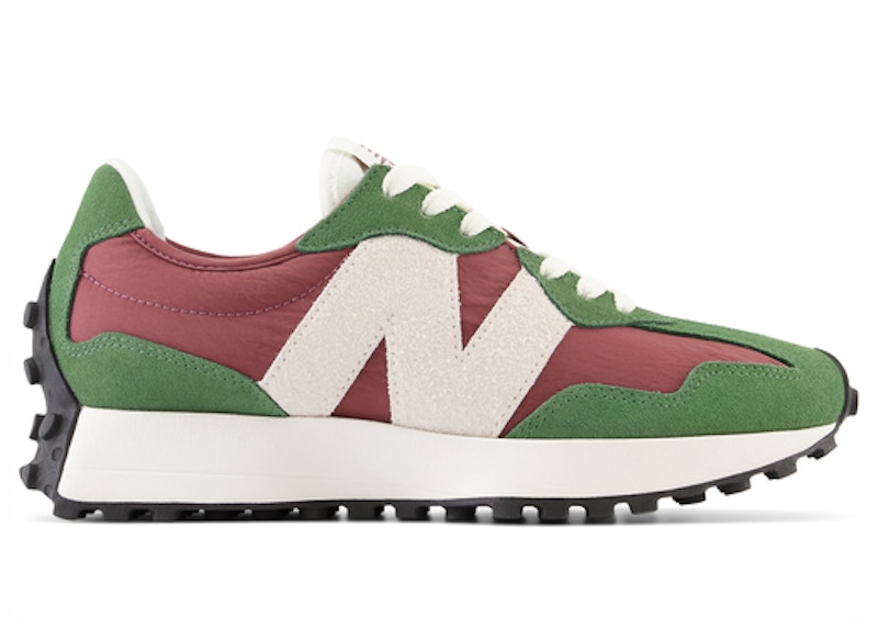 New Balance 327 Dark Green Red