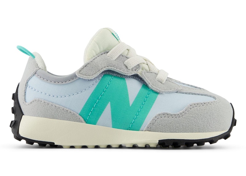 New Balance 327 Hook and Loop Aluminum Grey Cyber Jade (TD) - NW327VK - JP