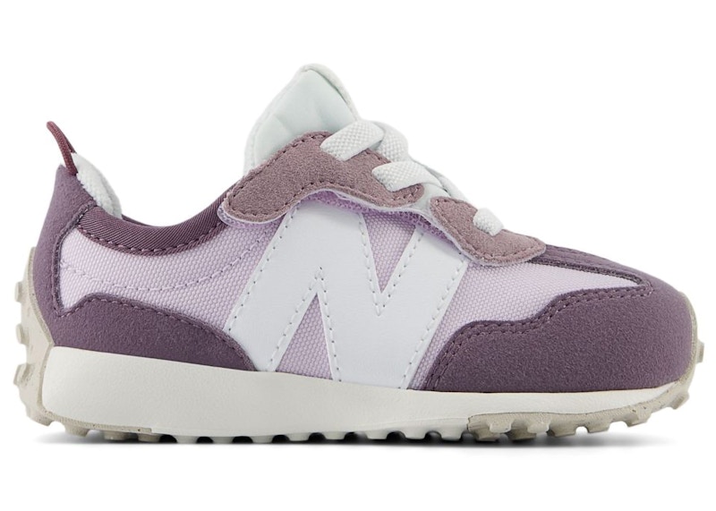 Pre-owned New Balance 327 Hook And Loop Sneakers In Taro/white In Multi