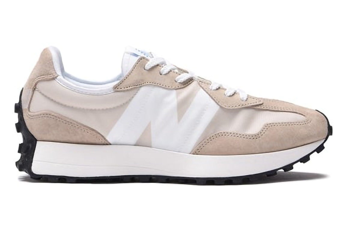 Pre-owned New Balance 327 Beige White In Beige/white