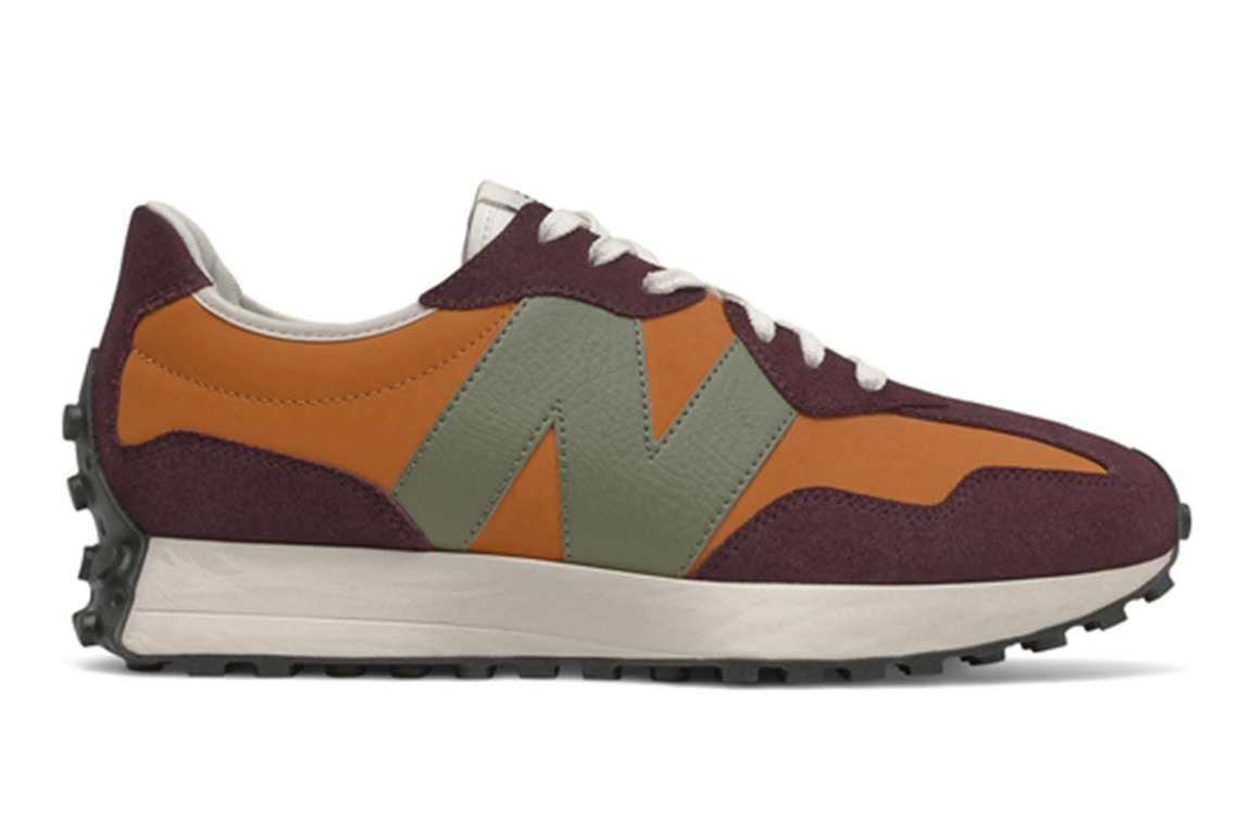 Pre-owned New Balance 327 Madras Orange Burgundy In Madras Orange/burgundy