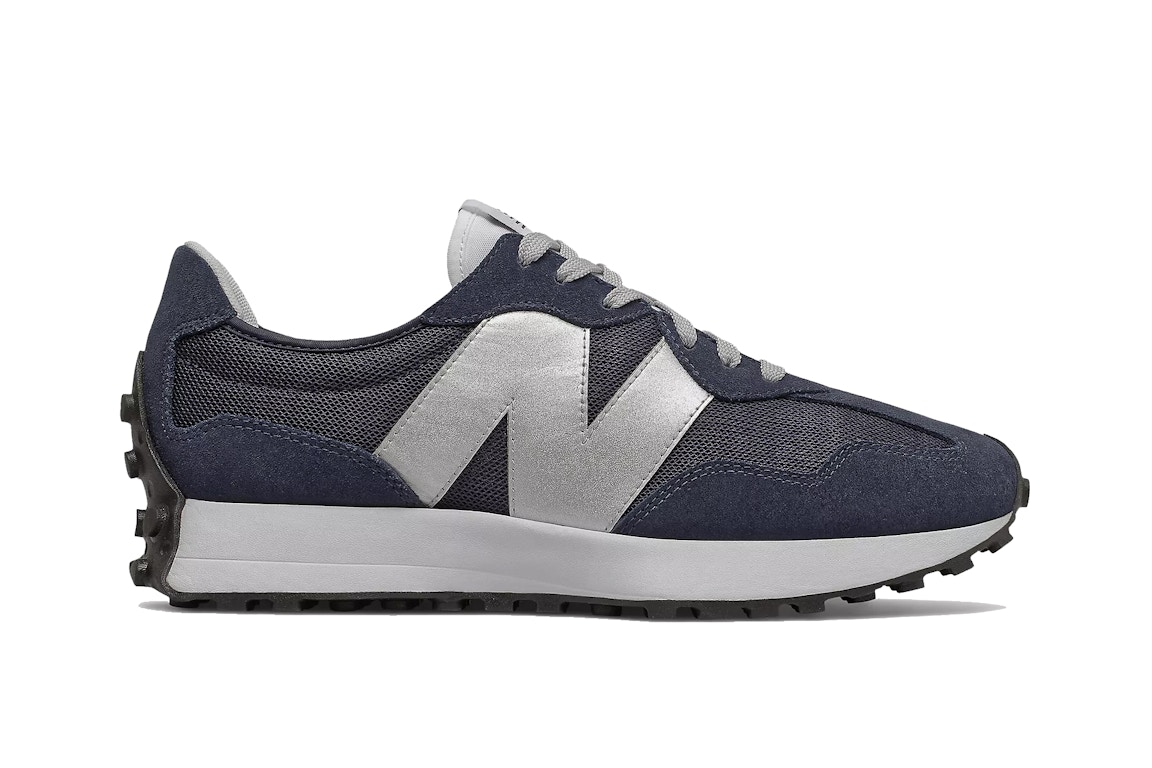 Pre-owned New Balance 327 Navy Silver In Natural Indigo/metallic Silver