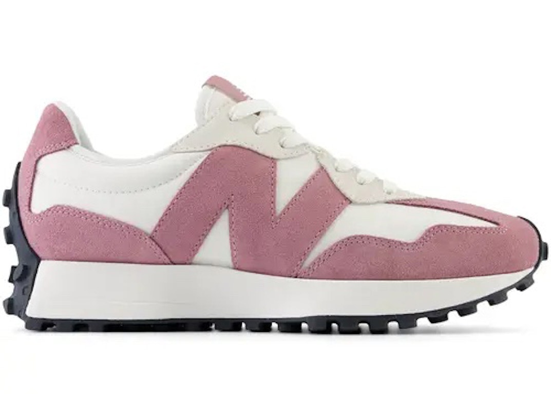Pre-owned New Balance 327 Pink White Suede (women's) In Pink/white
