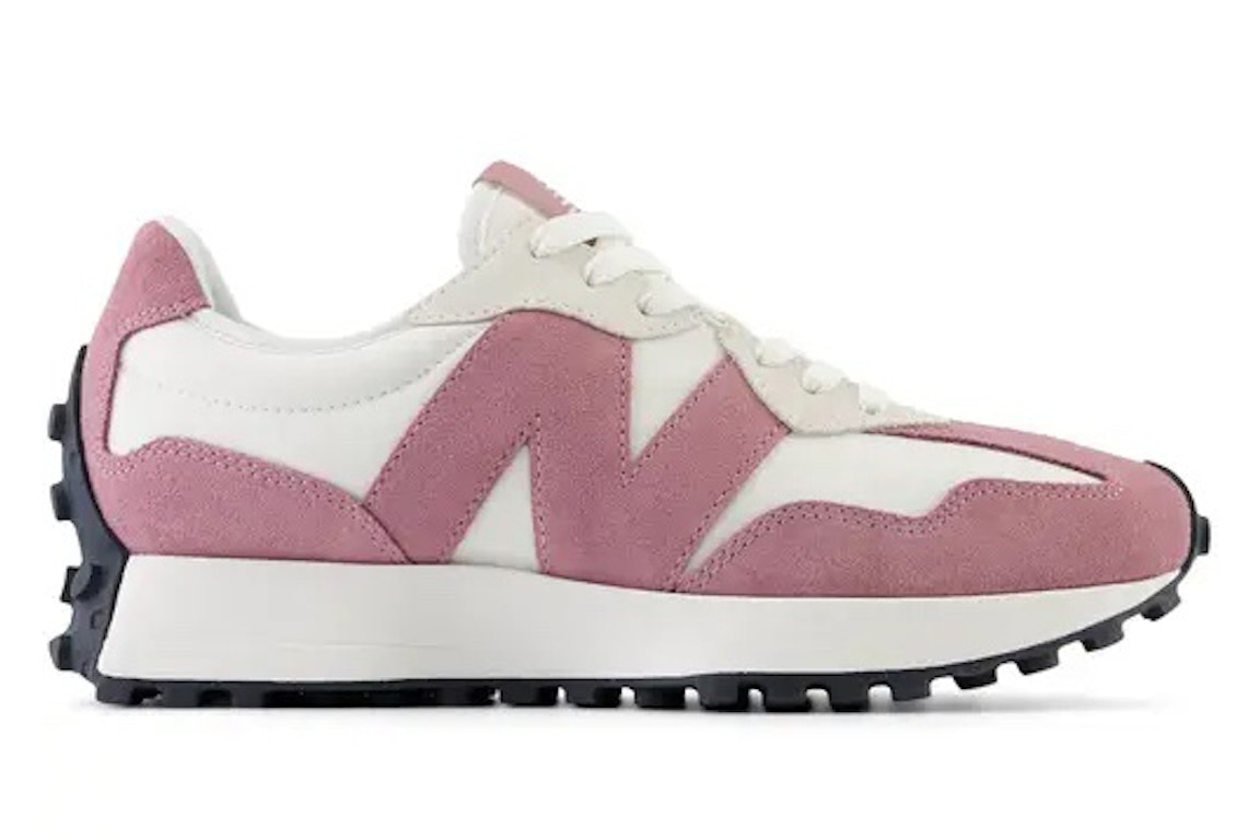 Pre-owned New Balance 327 Pink White Suede (women's) In Pink/white