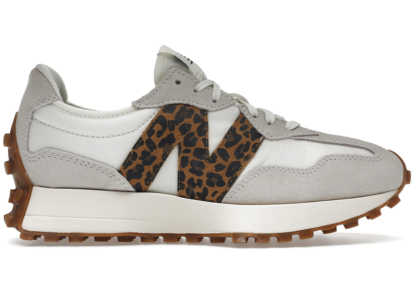 New Balance 327 Sea Salt Phantom Leopard Print Workwear (Women's