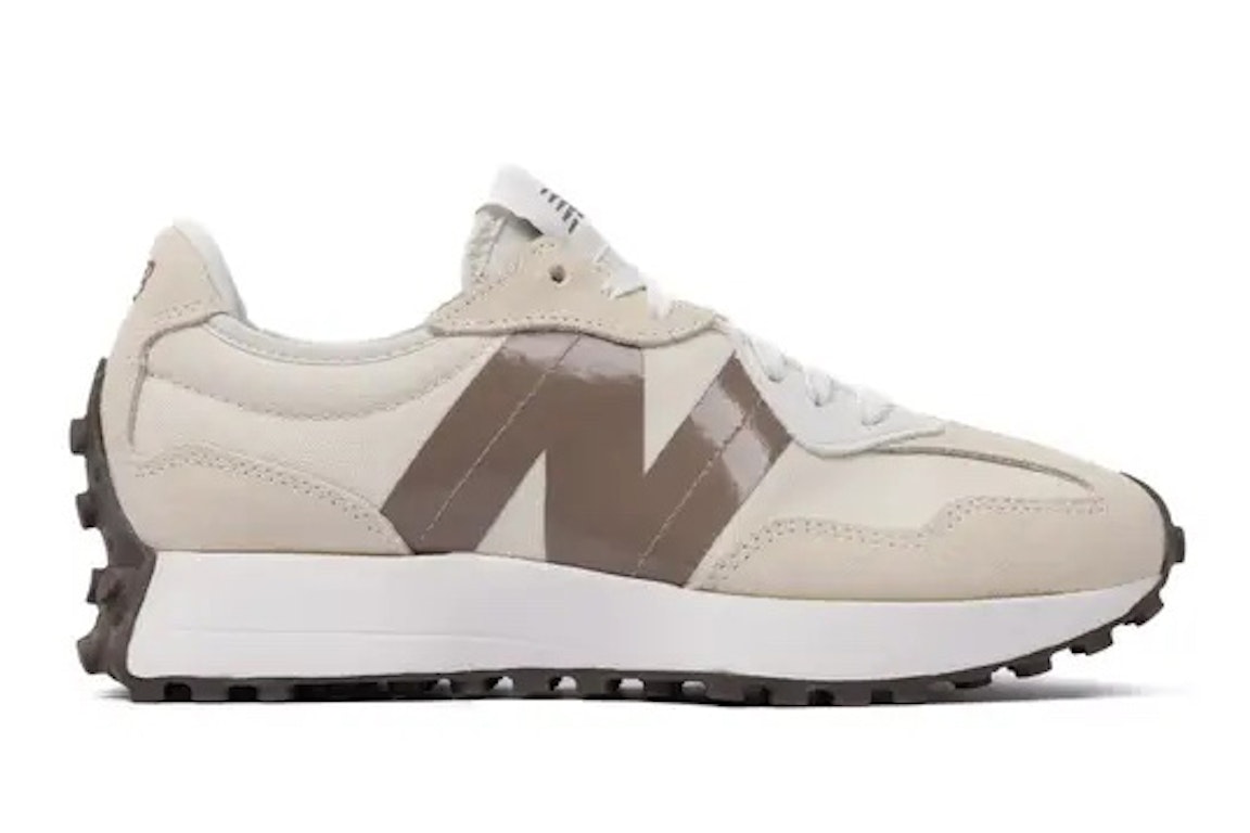 Pre-owned New Balance 327 White Beige Light Brown (women's) In White/beige/light Brown