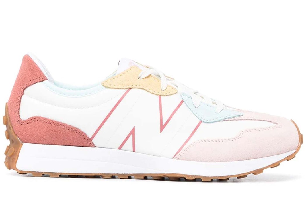 Pre-owned New Balance 327 White Oyster Pink Gum (gs) In Oyster Pink/henna