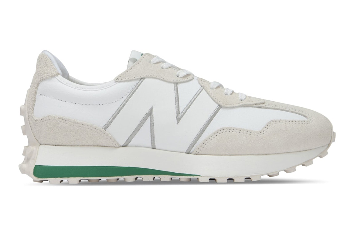 Click to view more detailed imagery on our partner's website Pre-owned New Balance 327 White Succulent Green In White/succulent Green/wind Chime