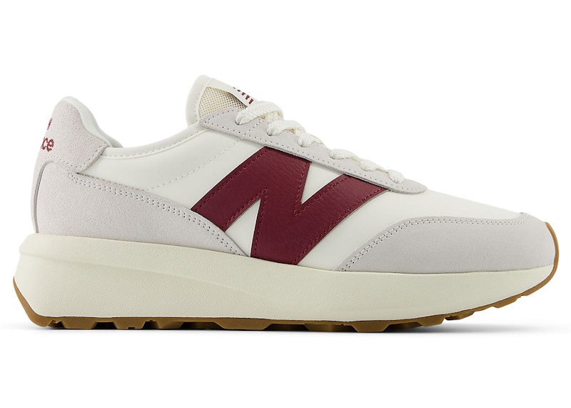 New Balance 370 Sea Salt Classic Crimson Gum - U370CB