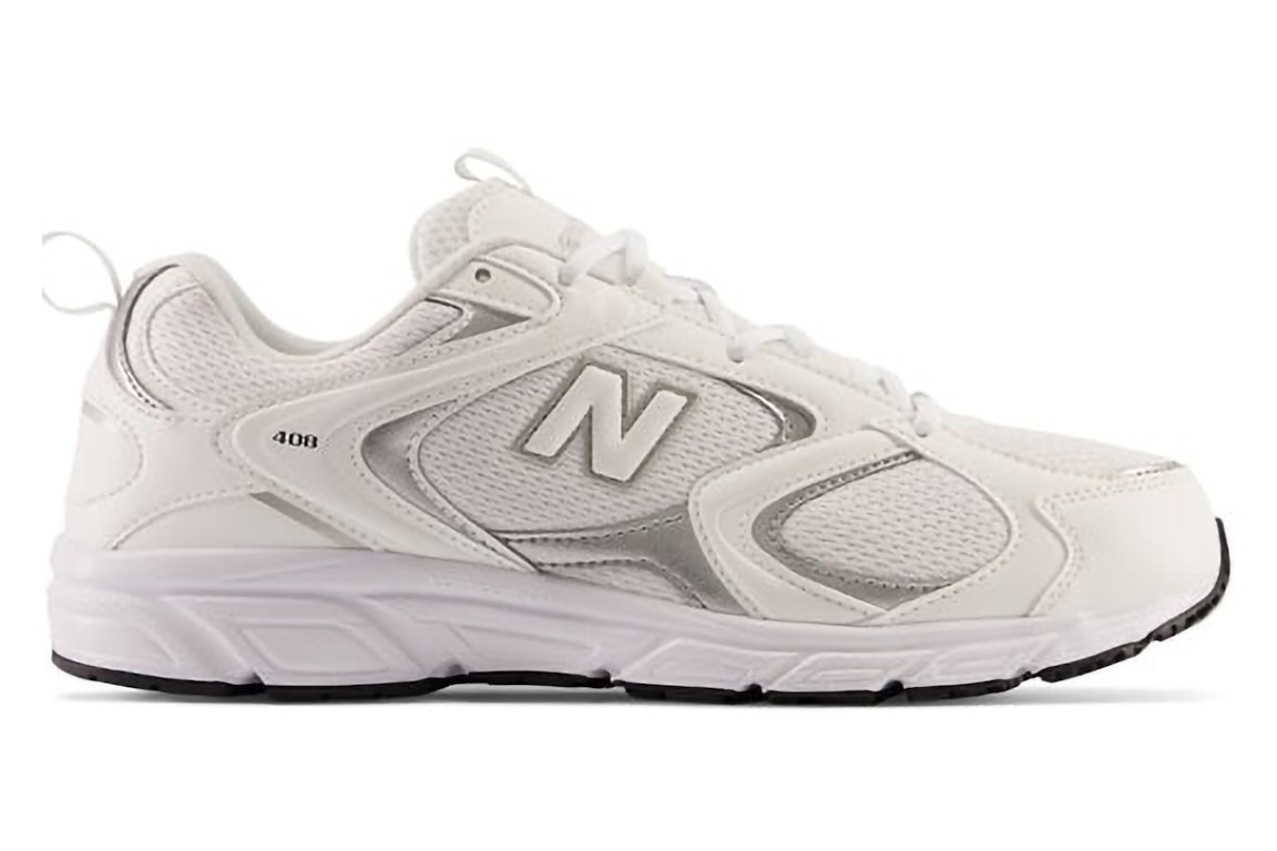 Pre-owned New Balance 408 White Silver In White/silver