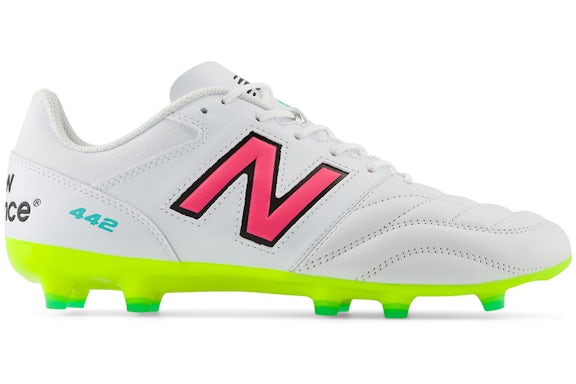 New Balance 442 v2 Team FG White Hi-Lite Neon Pink